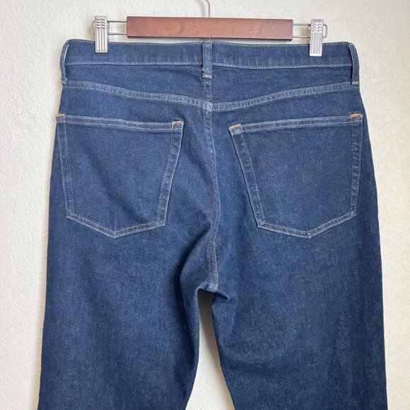 Everlane Relaxed Straight Jeans Men 31x32 Dark Wash Organic Cotton Denim - Picture 5 of 11